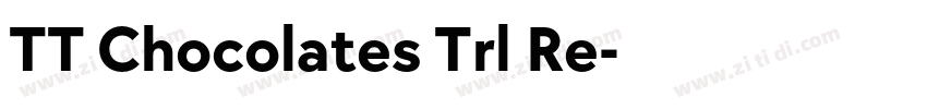 TT Chocolates Trl Re字体转换